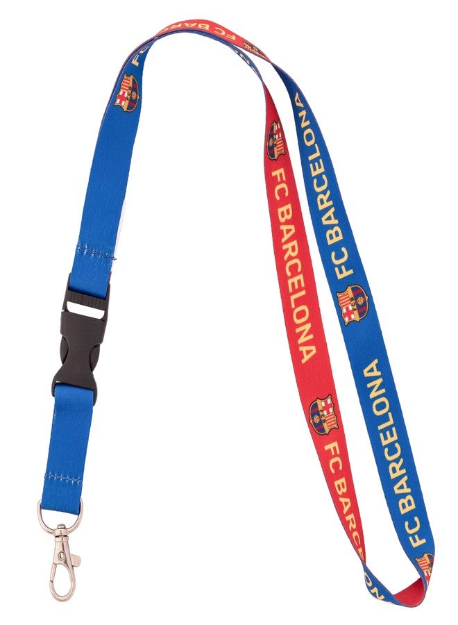 Desert Cactus FC Barcelona Barca Lanyard with Snap Buckle (C- Double Sided) - Image 1