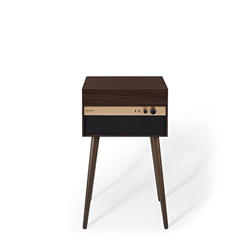 Crosley CR6236A-WA Jasper 3-Speed Bluetooth in/Out Vinyl Record Player Turntable with Built-in Speakers and Detachable Legs, Walnut - Image 2
