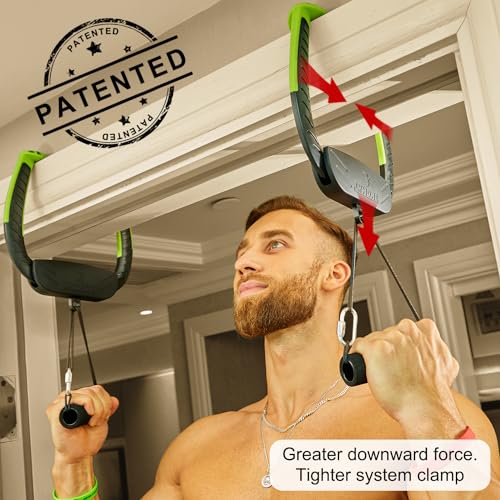 LYHome Portable Pull Up Bar for Doorway,Adjustable Home Gym Equipment, No Screws Installation, 250lbs Weight Capacity, Dual Handle Design for Pull-Ups,Chin-Up Core Training - Image 5