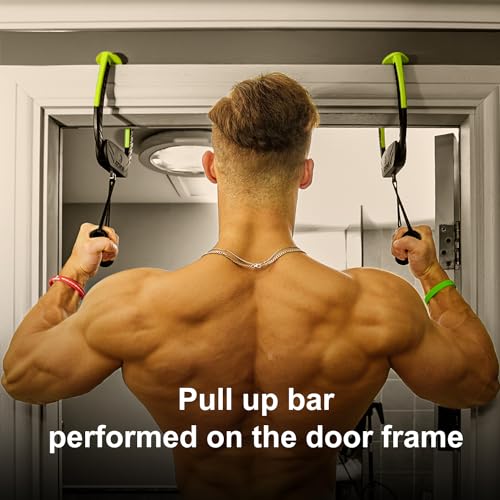 LYHome Portable Pull Up Bar for Doorway,Adjustable Home Gym Equipment, No Screws Installation, 250lbs Weight Capacity, Dual Handle Design for Pull-Ups,Chin-Up Core Training - Image 2
