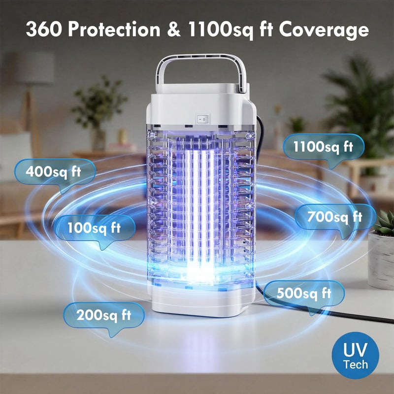 AMUFER Anti-Mosquito Lamp, 4200 V 18 W, UV Ray, Electric Mosquito Killer for Indoor and Outdoor, Waterproof Mosquito Repellent Lamp - Image 5