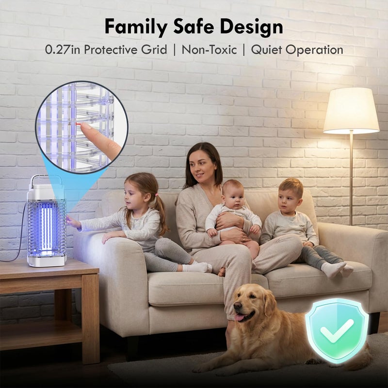 AMUFER Anti-Mosquito Lamp, 4200 V 18 W, UV Ray, Electric Mosquito Killer for Indoor and Outdoor, Waterproof Mosquito Repellent Lamp - Image 3