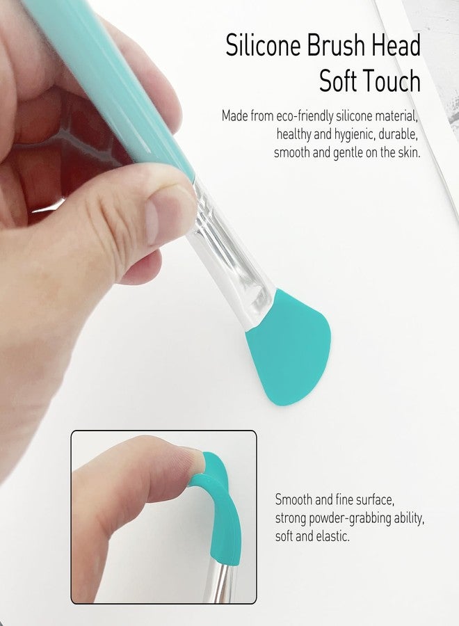 Jaasuee 7 Pcs Silicone Brush applicator kit for Cream Makeup Products and UV Resin Epoxy Art Crafting, Green - Image 5