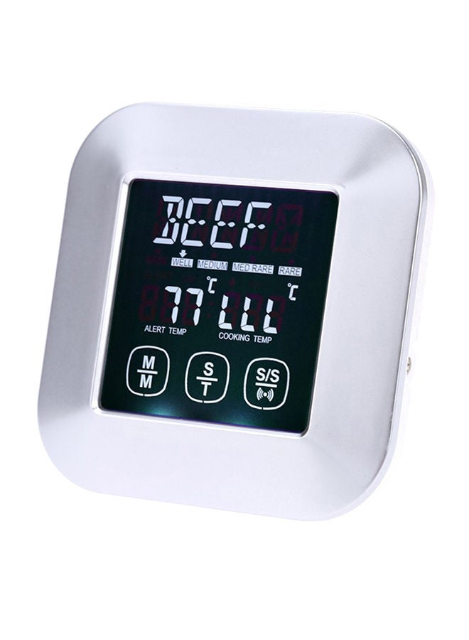 نيبمينينت ميزان حرارة رقمي للحوم فضي - Image 1