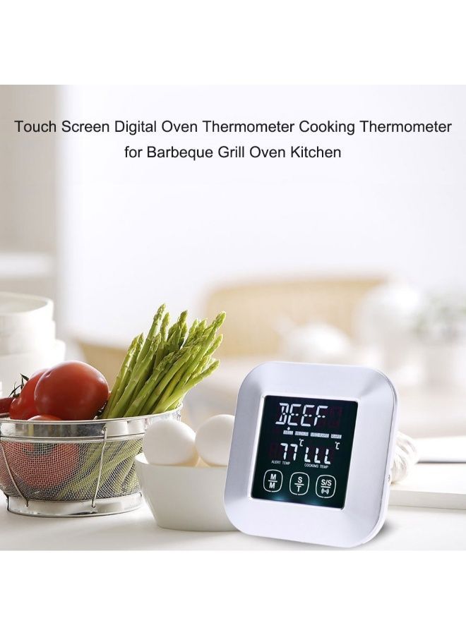 نيبمينينت ميزان حرارة رقمي للحوم فضي - Image 5