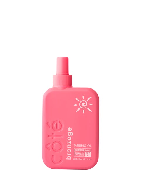 زيت تسمير البشرة كوت برونزاج عامل حماية من الشمس SPF 8 بمربى الفراولة 300 مل