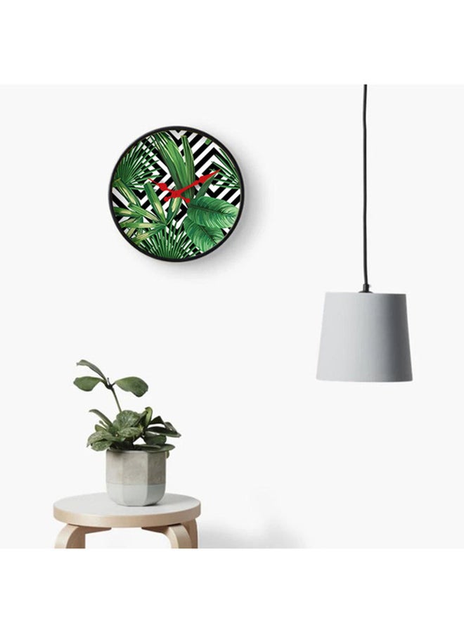 RIZARIES Tropical Geometric Wall Clock  - Image 1