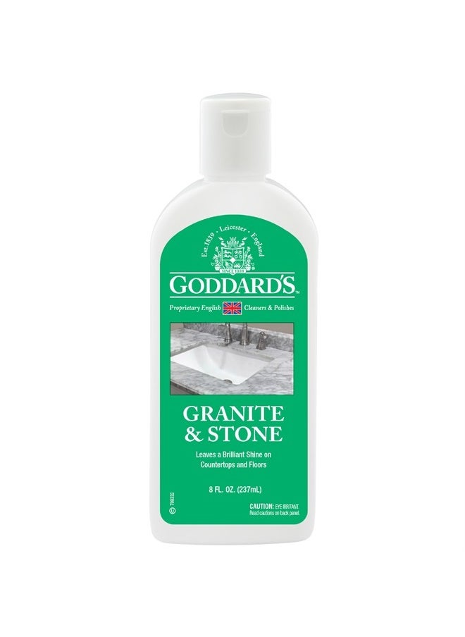 GODDARD'S - Marble & Granite Polish Carnauba Wax Countertop Cleaner for Scratches & Stains on Kitchen Island, Stone Surfaces, Sealer & Protectant, 8 oz - Image 1