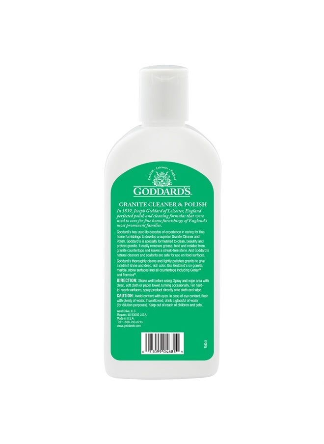 GODDARD'S - Marble & Granite Polish Carnauba Wax Countertop Cleaner for Scratches & Stains on Kitchen Island, Stone Surfaces, Sealer & Protectant, 8 oz - Image 1