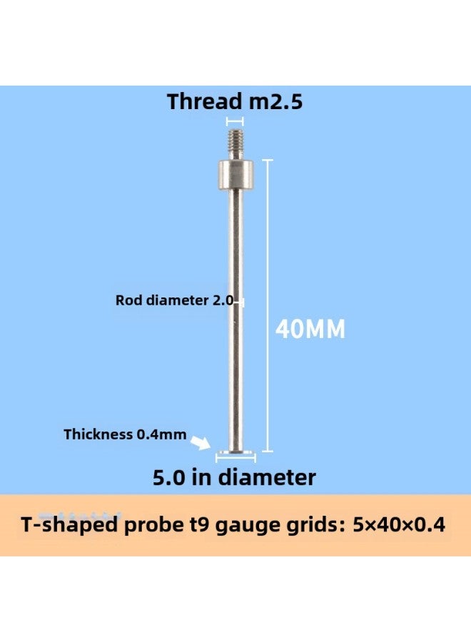 # Dial Indicator Needle Flat Tip Measuring Special-shaped Gauge Needle Curved Gauge Measuring Table. Thousands Of Minutes Meter High-Color:Dark Blue  - Image 1