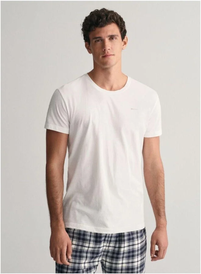 غانت قميصان برقبة دائرية من جانت عبوة من قطعتين