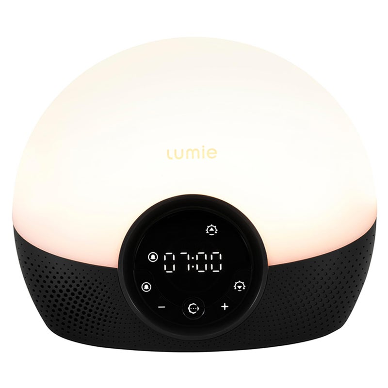 Lumie لومى بوديكلوك جلو 150 - ساعة منبه ضوء الاستيقاظ مع 10 أصوات وغروب النوم، أبيض - Image 1