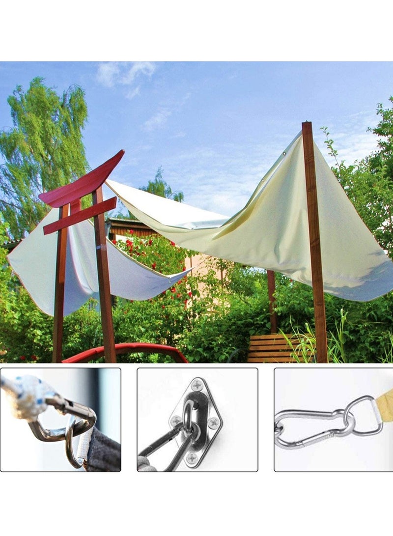 Durable Sun Shade Sail Installation Kit for Garden Triangle and Rectangle 304 Stainless Steel Hardware Accessories - Image 4