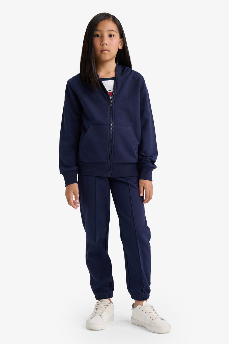 DeFacto Girl Regular Fit Hooded Cardigan Basic - Image 2