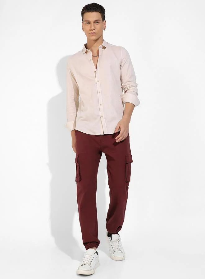 كامبوس سوترا Basic Oxford Button-Down Shirt by Styli