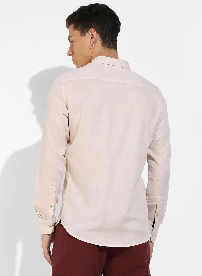 كامبوس سوترا Basic Oxford Button-Down Shirt by Styli