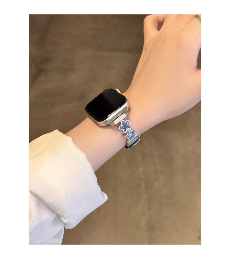 Pink Diamond Star Watch Band For Huawei GT4 GT5 20mm Five Pointed Star Strap - Image 4