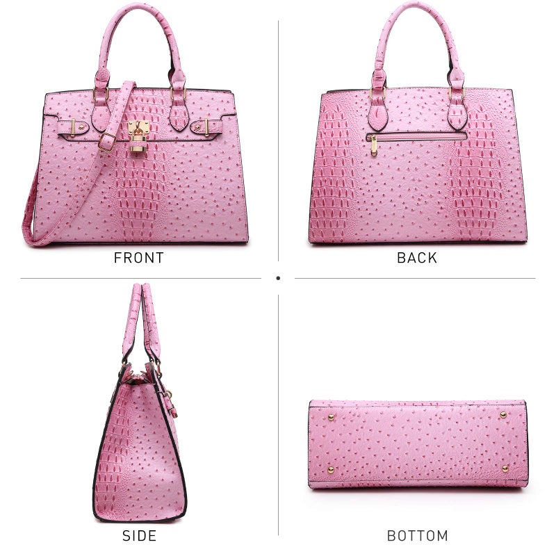 Dasein Women Handbags and Purses Ladies Shoulder Bag Top Handle Satchel Tote Work Bag with Wallet - Image 4