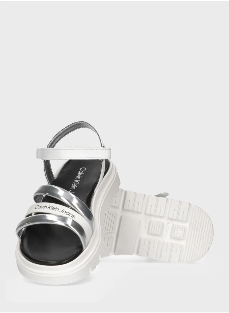 Calvin Klein Jeans Kids Buckle Sandal