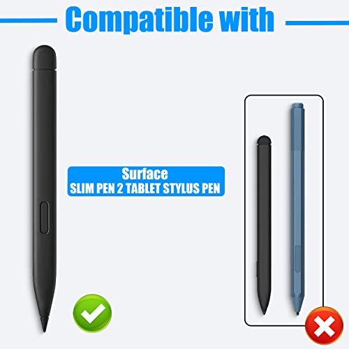 REEYEAR Slim Pen 2 Tips (2 Pack) Replacement fits for Surface Slim Pen 2, Real-Time Sensitivity Replacement nibs fits for Surface Pro 8/Surface Pro X/Surface Laptop Studio/Surface Duo 2 Table Pen - Image 5