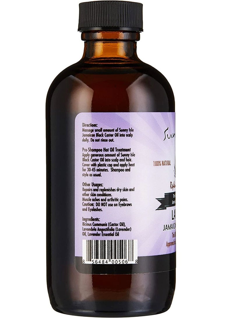 صاني آيل زيت الخروع الأسود الجامايكي باللافندر 6 أوقية - Image 4