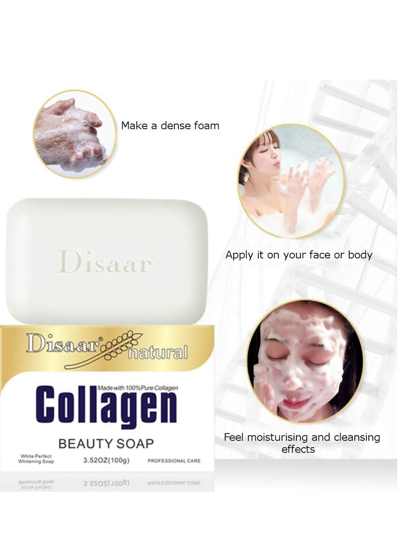 Disaar Natural Collagen Beauty Soap 100g - Image 3