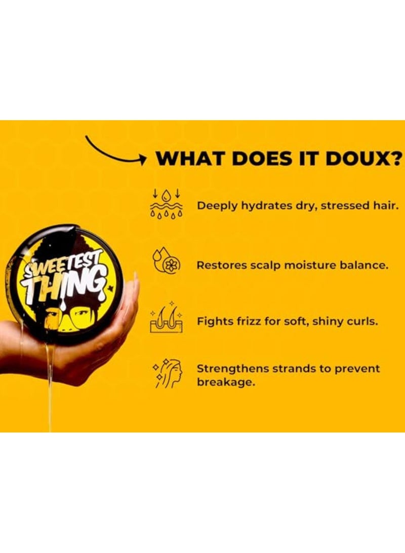 THE DOUX Sweetest thing Super Charged Honey Moisture Mask Suitable for Curly Hair 454g - Image 4