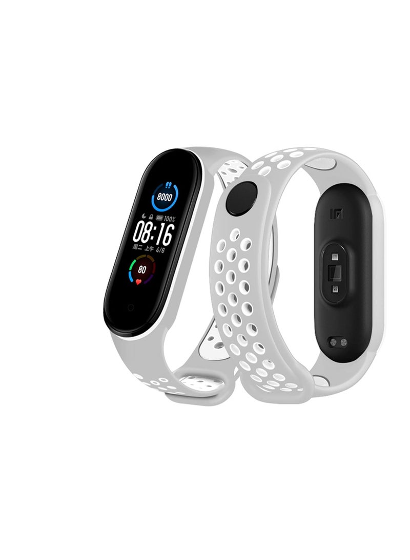 Sport Silicone Bracelet Strap Band For Xiaomi Mi Band 3 / 4 Breathable Strap Replacement M3 M4 Plus Bracelet - Image 1