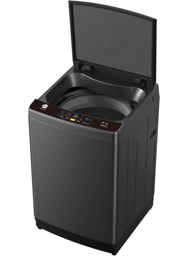 HOOVER 12 kg TopLoadingWashing Machine-QuickWash,Soft Closing Door,Detergent Drawer,PowerOff Memory,StainlessSteel Drum,Drum Clean,Rust-Proof Cabinet,With Pump,ChildLock,1-YearWarranty Grey- HTL-M12-G 12 kg HTL-M12-G Grey - Image 4