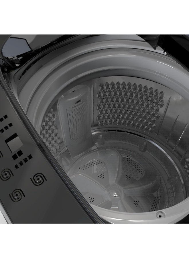 HOOVER 12 kg TopLoadingWashing Machine-QuickWash,Soft Closing Door,Detergent Drawer,PowerOff Memory,StainlessSteel Drum,Drum Clean,Rust-Proof Cabinet,With Pump,ChildLock,1-YearWarranty Grey- HTL-M12-G 12 kg HTL-M12-G Grey - Image 5