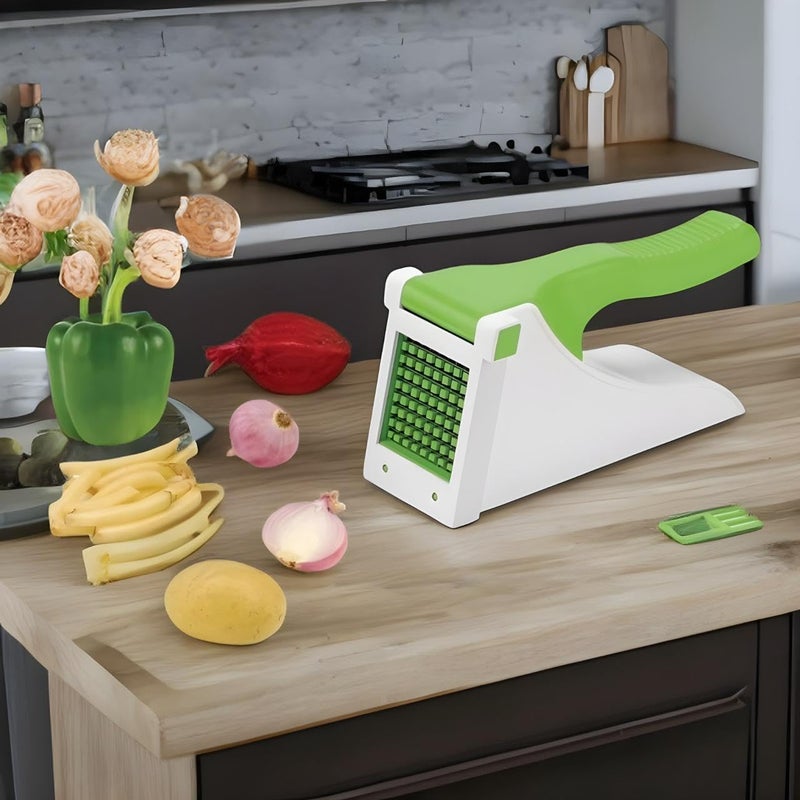 GOPIKRISHNA Plastic Kitchen Potato Chipser Vegetable Cutter French Fries Slicer Gadgets for Kitchen - Image 3