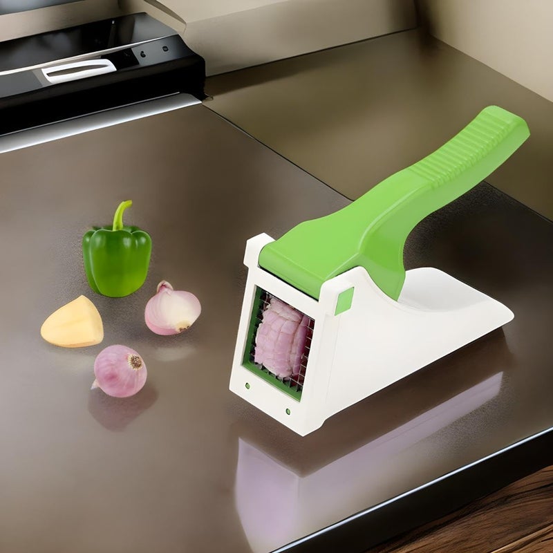 GOPIKRISHNA Plastic Kitchen Potato Chipser Vegetable Cutter French Fries Slicer Gadgets for Kitchen - Image 2