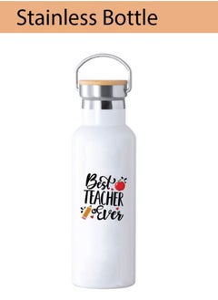 PRINTSHOP4ME Teacher's Day Pack of 3 Combo Pack - Stainless Steel Bamboo Cap Flask Bottle 600ml, Cotton Bag and Mousepad - Teacher's Day Gift Set - Gift for World Teachers Day  - Image 3