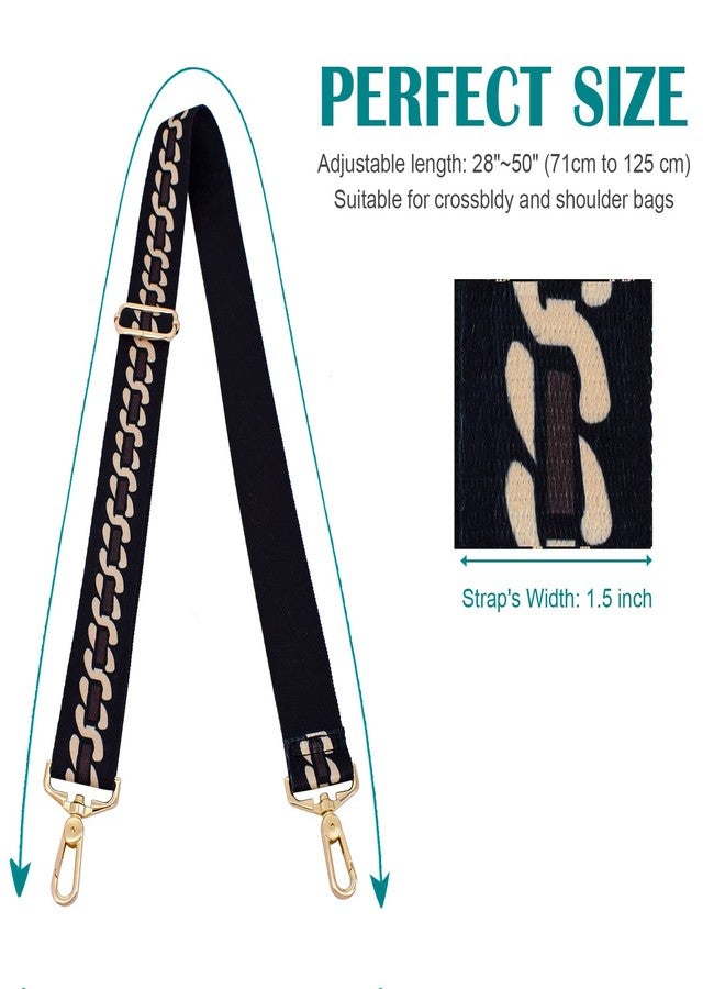 River Lake Strap Purse Crossbody Bag Strap Replacement Metal Swivel Hook Shoulder Strap Guitar Strap for Crossbody Bag / luggag …, Alternant S, 1.5"(3.8cm width) - Image 3