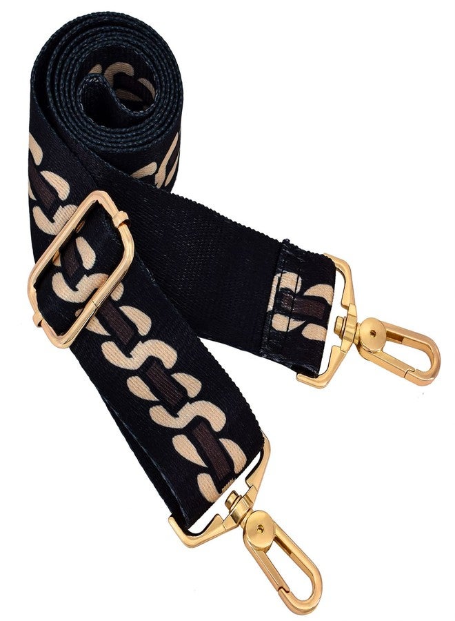 River Lake Strap Purse Crossbody Bag Strap Replacement Metal Swivel Hook Shoulder Strap Guitar Strap for Crossbody Bag / luggag …, Alternant S, 1.5"(3.8cm width) - Image 1