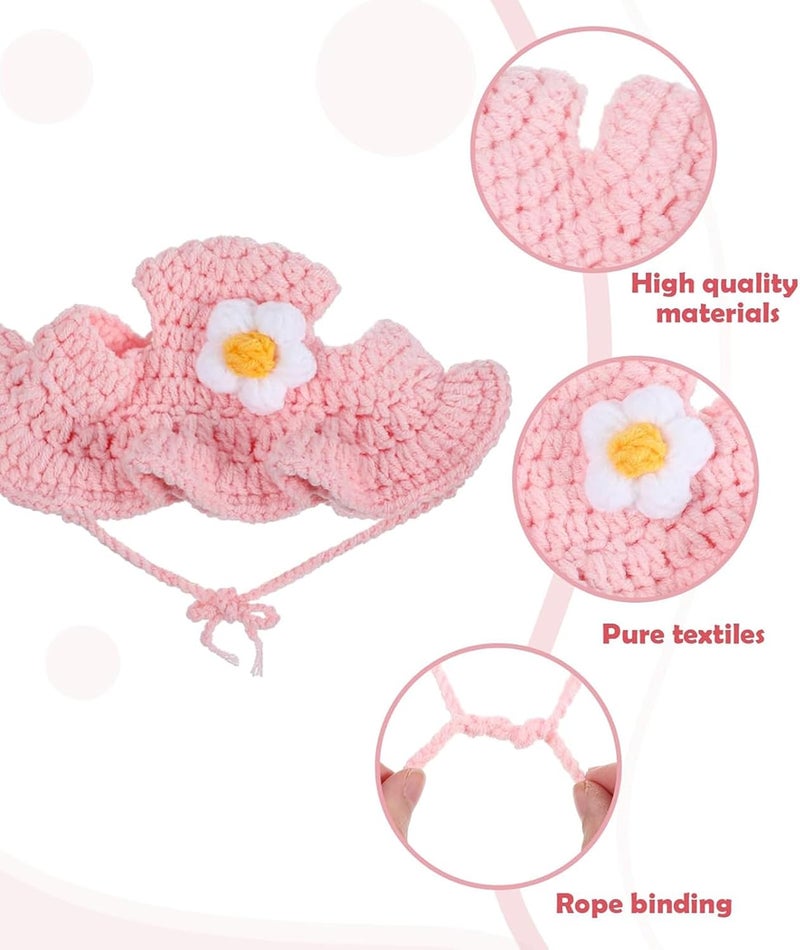 BdelrinQue Cat Hat, Cats Clothes, Pink Cat Accessories, Pet Accessorie Supplies, Suitable for Small Pets, Fun Outfits, Cats Accessories for Parties and Photography - Image 3