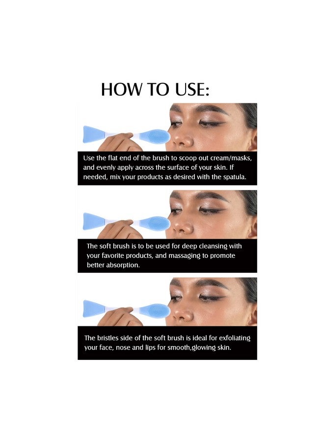 جلام 21 فرشاة سيليكون متعددة الأغراض من Glam21 | 2 في 1 ناعمة لتنظيف البشرة بعمق على الوجهين وتدليكها | مقشر دقيق للوجه والأنف والشفتين لتنظيف المسام وإزالة الرؤوس السوداء - Image 5