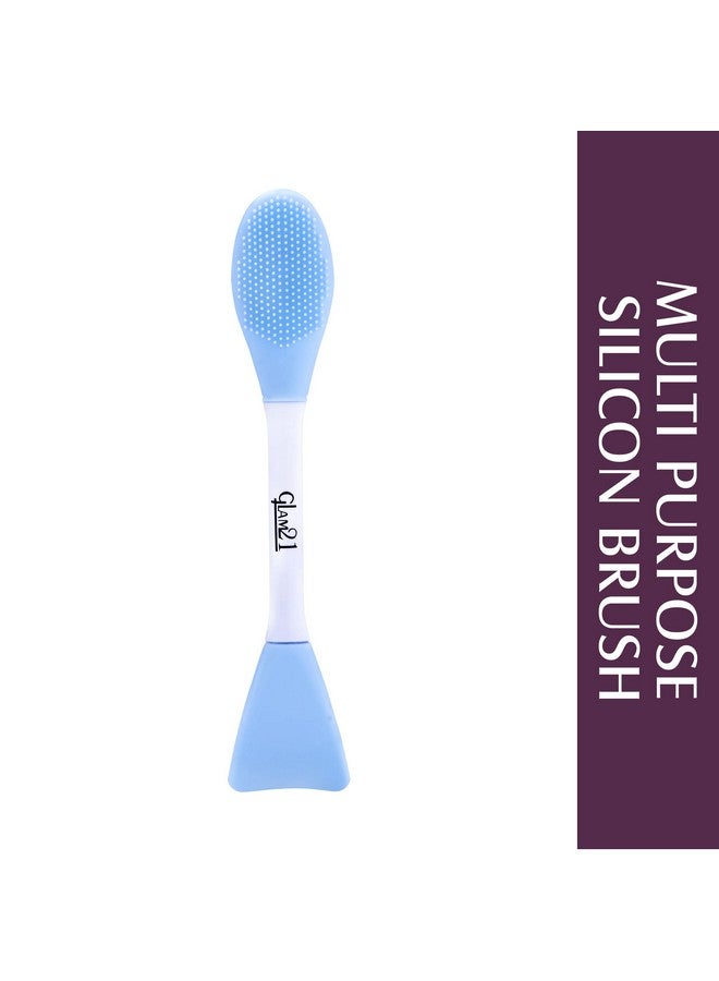 جلام 21 فرشاة سيليكون متعددة الأغراض من Glam21 | 2 في 1 ناعمة لتنظيف البشرة بعمق على الوجهين وتدليكها | مقشر دقيق للوجه والأنف والشفتين لتنظيف المسام وإزالة الرؤوس السوداء - Image 2