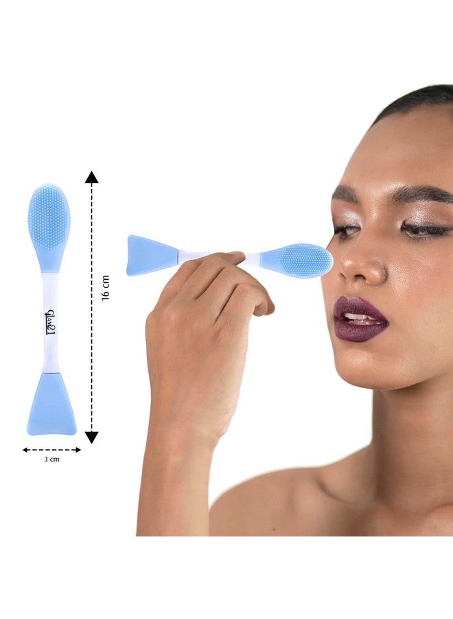 جلام 21 فرشاة سيليكون متعددة الأغراض من Glam21 | 2 في 1 ناعمة لتنظيف البشرة بعمق على الوجهين وتدليكها | مقشر دقيق للوجه والأنف والشفتين لتنظيف المسام وإزالة الرؤوس السوداء - Image 4