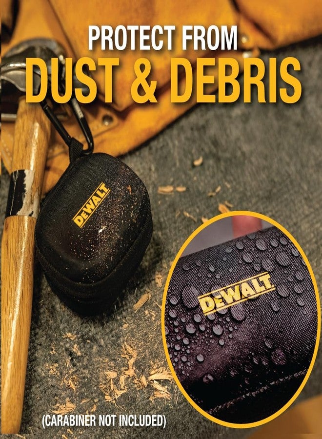 DEWALT Heavy Duty Protective Headphone Case for TWS Earbuds & Wearable Speaker, Compact Lightweight w/EVA Headphone Case Hard Shell, Shockproof, Water-Resistant, Soft Interior & Accessory Mesh Pocket - Image 3