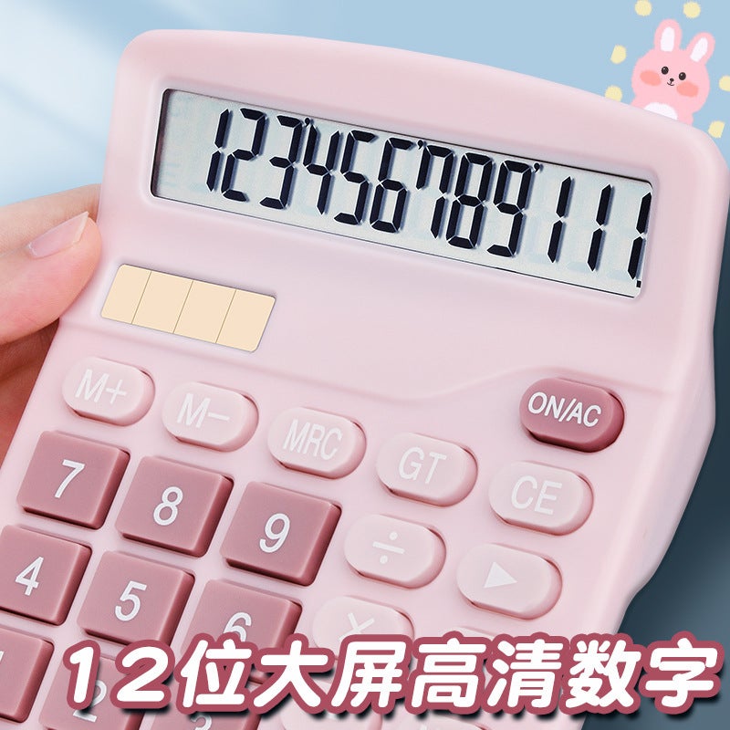 Calculator Office Solar Energy Student With Voice University Finance Small Portable Dual Power Computer - Image 5