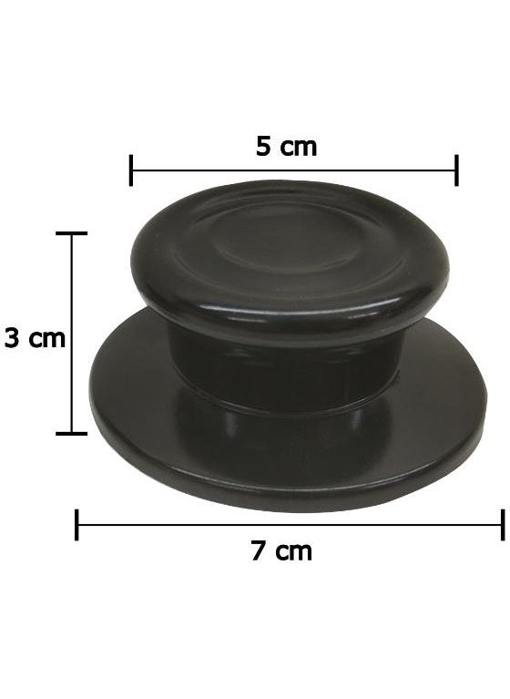 Nalburkent 10 Pieces Black Luxury Pot Pan Glass Lid Handle  - Image 5
