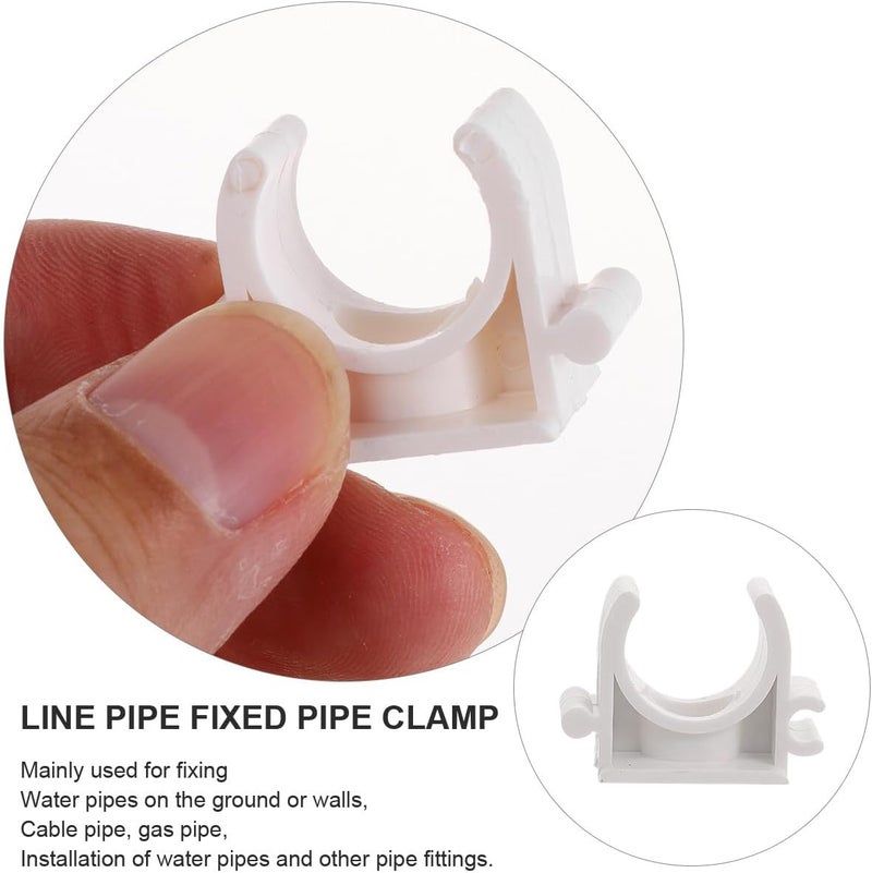 U Shape Pipe Clamps Clips Portable Strong Support Hangers for Plumbing Cable Gas Water Installation with Corrosion Resistant Electrical Insulation Fast Installation - Image 3