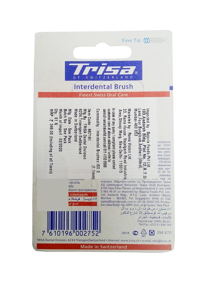TRISA Professional Inter Dental Brush 3 ISO - 3MM, Assorted colors - Image 2