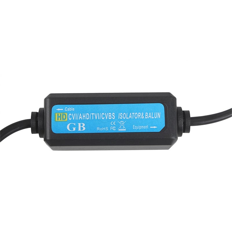 BNC Male to Female Coaxial Video Ground Loop Isolator Prevent CCTV Picture Distortion Black - Image 5
