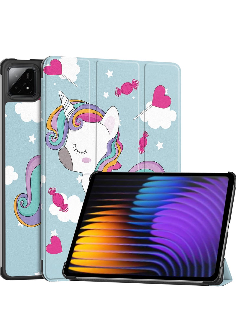 تنطبق على حالة واقية من شاومي الوسادة 7/7 برو 11.2 بوصة 2024 نموذج ، خفيفة الوزن غطاء واق مزخرف لهاتف آيفون ذكي مع قوس متعدد الزوايا ، تنطبق على شاومي الوسادة 7/7 برو 11.2 بوصة (ألوان متعددة). - Image 1