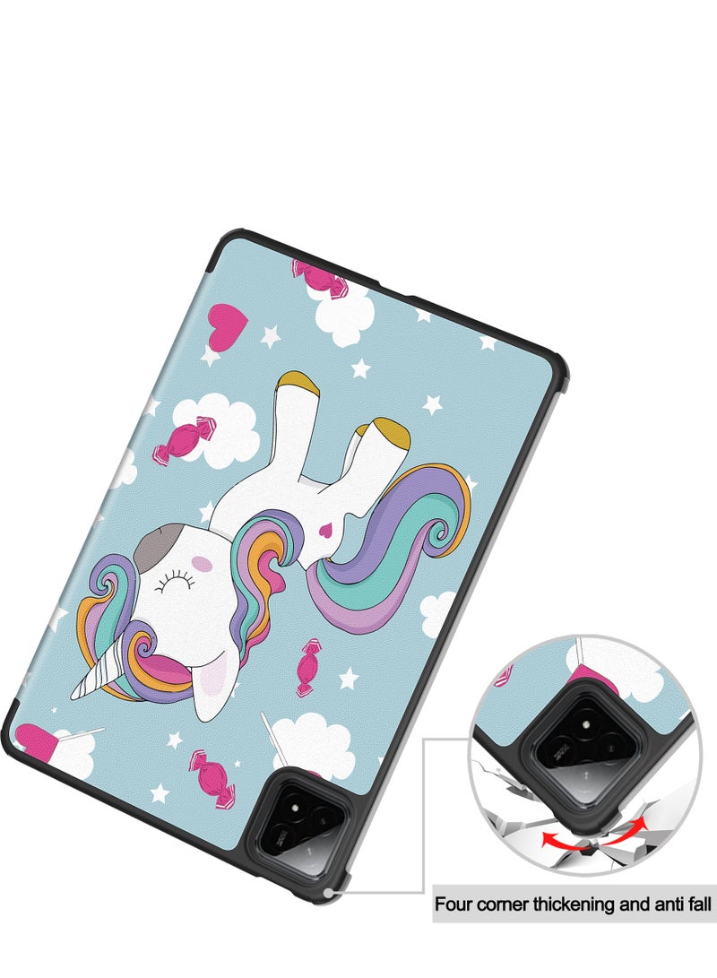 تنطبق على حالة واقية من شاومي الوسادة 7/7 برو 11.2 بوصة 2024 نموذج ، خفيفة الوزن غطاء واق مزخرف لهاتف آيفون ذكي مع قوس متعدد الزوايا ، تنطبق على شاومي الوسادة 7/7 برو 11.2 بوصة (ألوان متعددة). - Image 4