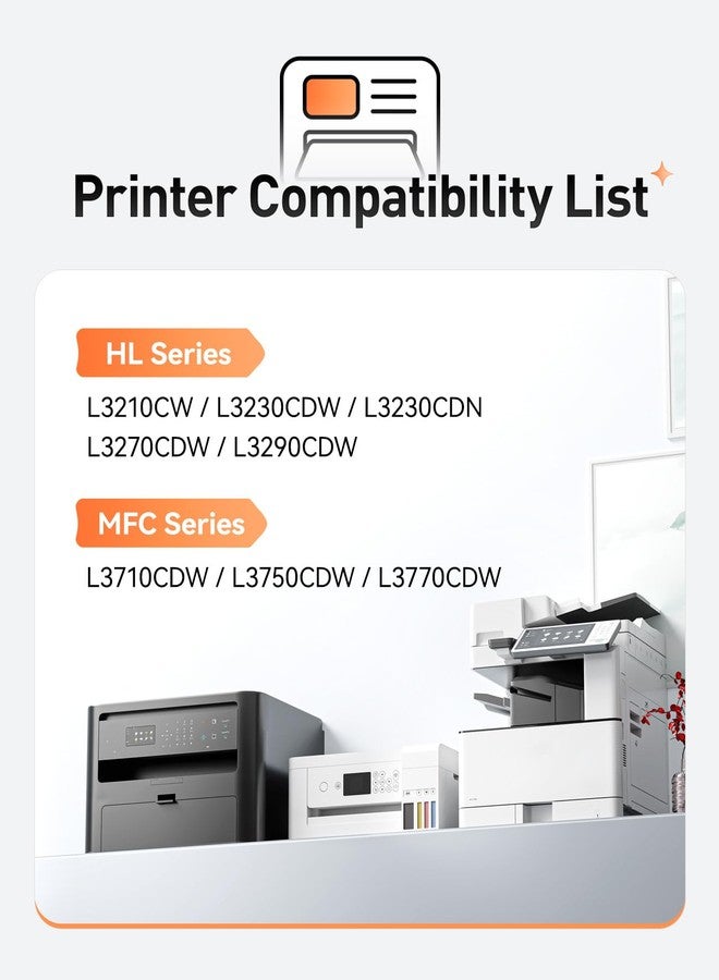 Zstint TN227 Toner Cartridge 4-Pack High Yield Replacement for Brother TN-227 TN223 Toner Compatible with Brother HL-L3270CDW HL-L3230CDW HL-L3210CW HL-L3290CDW MFC-L3710CDW MFC-L3750CDW MFC-L3770CDW Printer - Image 2