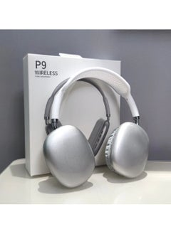 P9 Gaming Wireless Earphones Headsets Headphone Headset Colorful BT Headphone, (White)