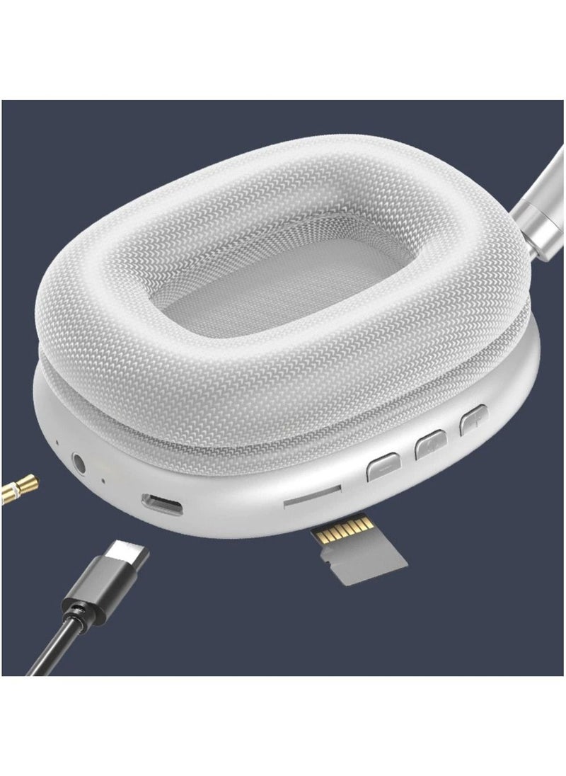 Generic - P9 Gaming Wireless Earphones Headsets Headphone Headset Colorful BT Headphone, (White) - Image 1